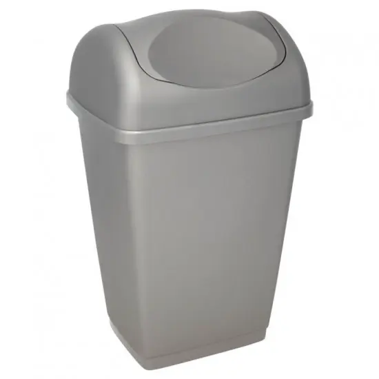 30 Litre Swing Bin - Silver