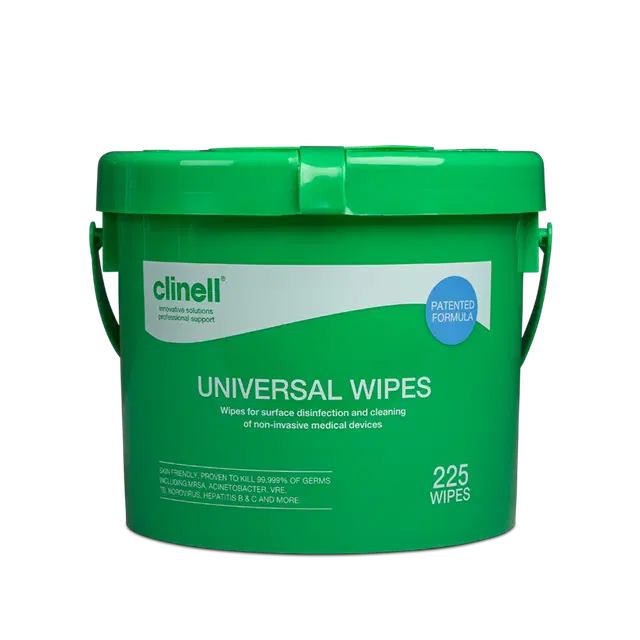 Clinell Surface Wipes, 225 TUB