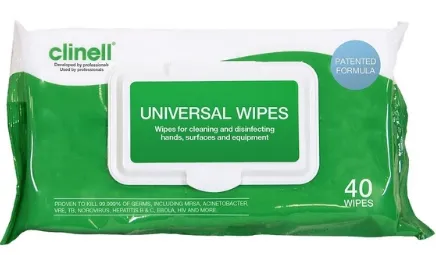 CLINELL HAND/SURFACE/INSTR WIPE (40)