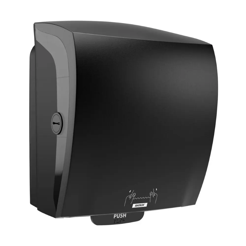 [P-DACHTK] Katrin Mechanical Autocut Towel Dispenser Black