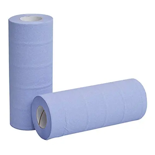 [P-HR10B3JB] 3-Ply Blue Hygiene Couch Roll 10" (18 Rolls)