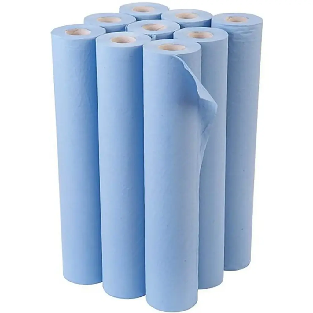 2-Ply Blue Hygiene Couch Roll 20" (9 Rolls)