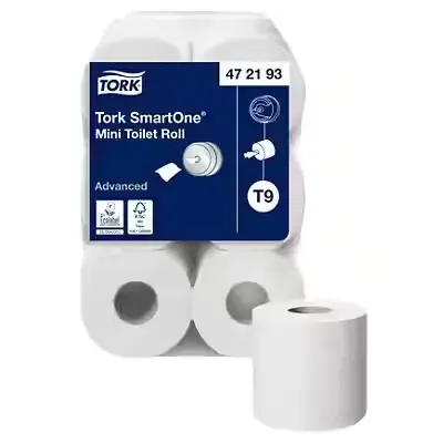 [P-TRTSO] Tork SmartOne Mini Toilet Rolls (T9) 12 Rolls x 620 sheet