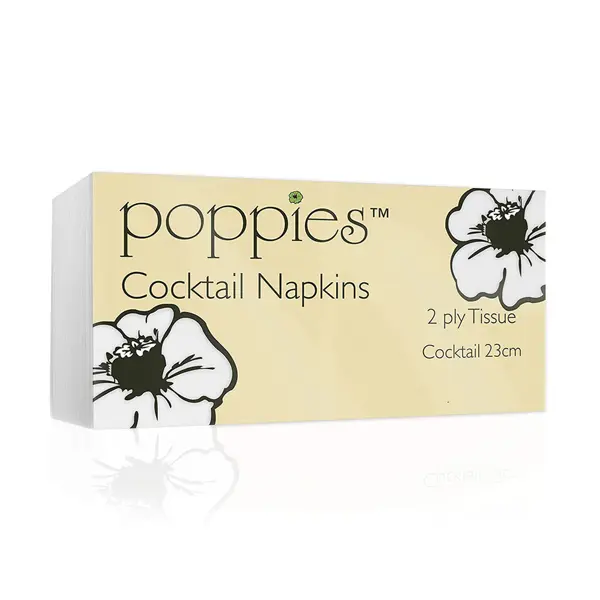 [P-WN242AT] 24cm 2Ply White Cocktail Napkins (4000)