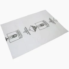 Asbestos Hazardous Waste Bag, Clear, 600x900