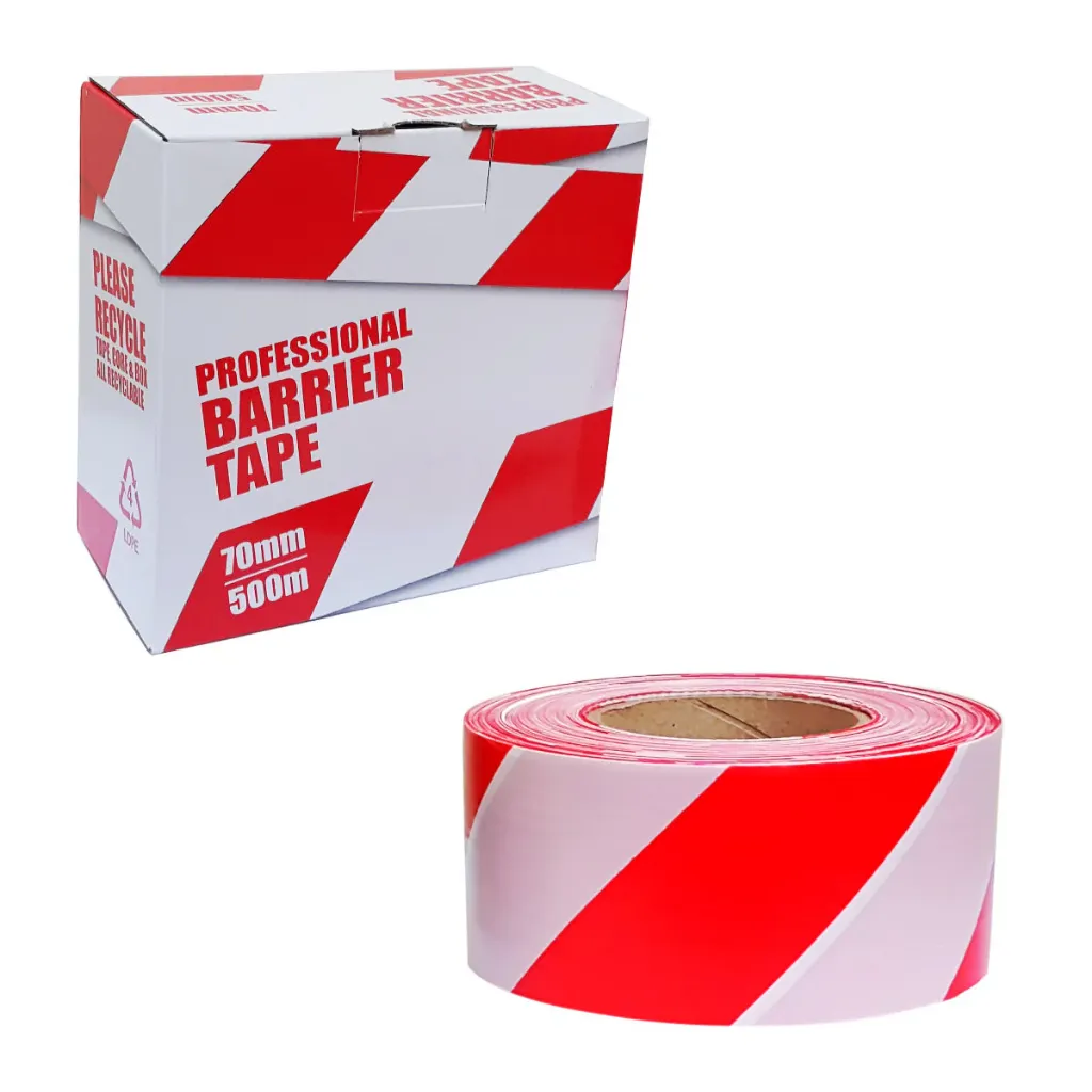 [RS-BTRWGR] Red/White Barrier Tape (500m x 70mm)