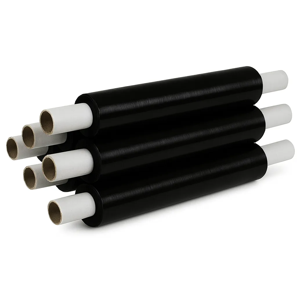 Stretchwrap 400mm x 300M 20mu  [Black]