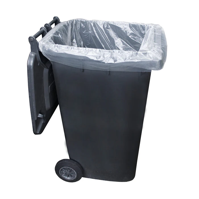 [RS-WBLC] CLEAR Wheelie Bin Liner 15kg H/Duty (100) 30x46x54