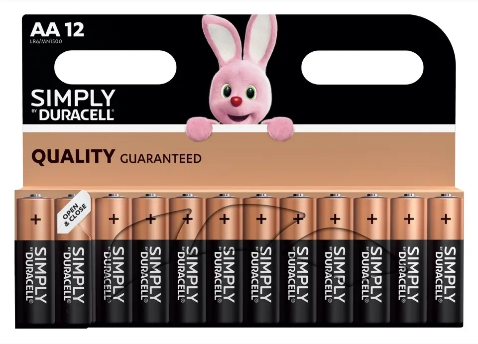 [T-BATTAA12] Duracell AA Batteries [12 pack]