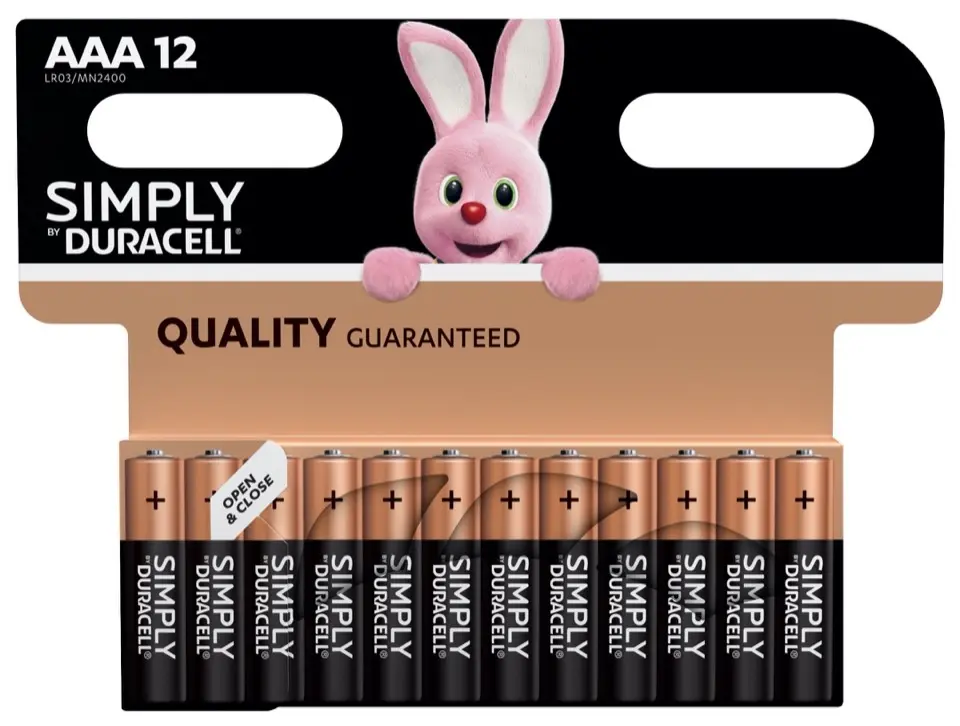 [T-BATTAAA12] Duracell AAA Batteries [12 pack]