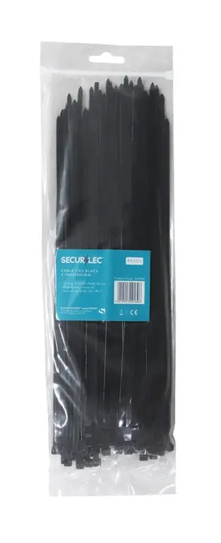 [T-CTB300WT] Cable Ties Black (100) 5mm x 300mm