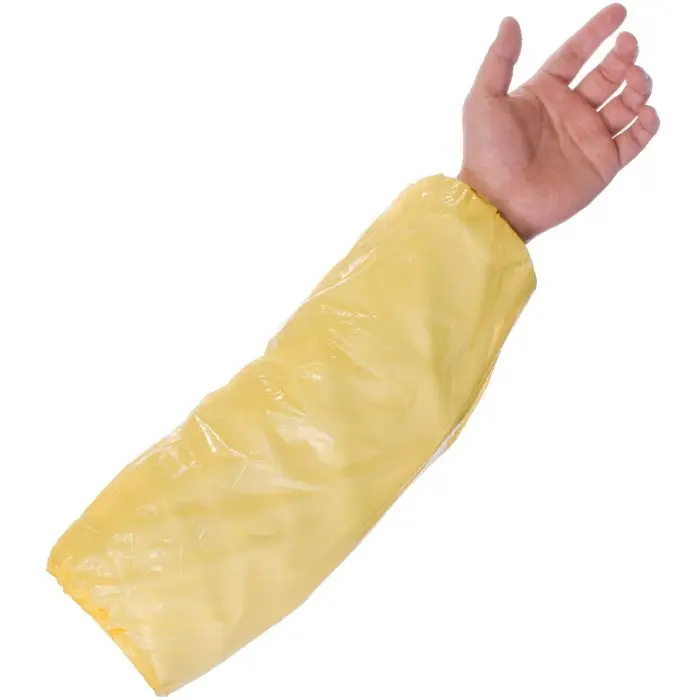 [W-DSYAI100] Disposable Oversleeves 14" Yellow [Pack of 100]