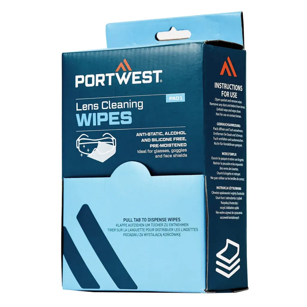[W-PA01PW] PA01 Lens Cleaning Wipes (100)
