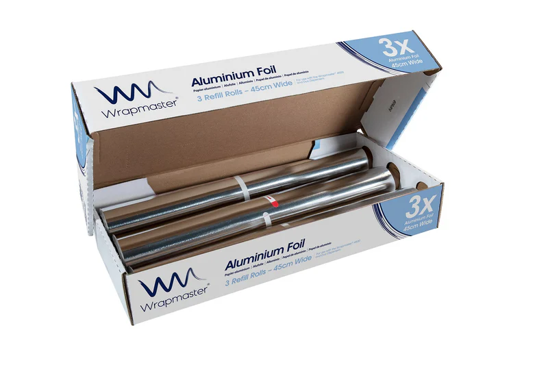 Wrapmaster Aluminium Foil 45cm x 90M x 3 rolls