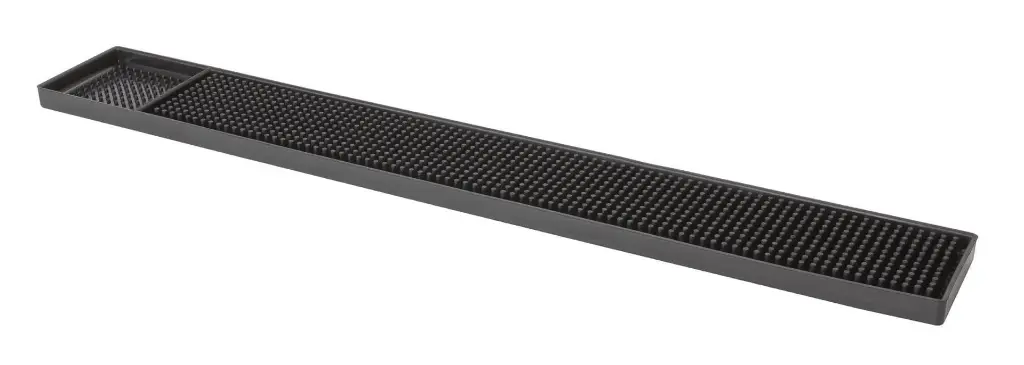 Bar Mat Deluxe Black Rubber