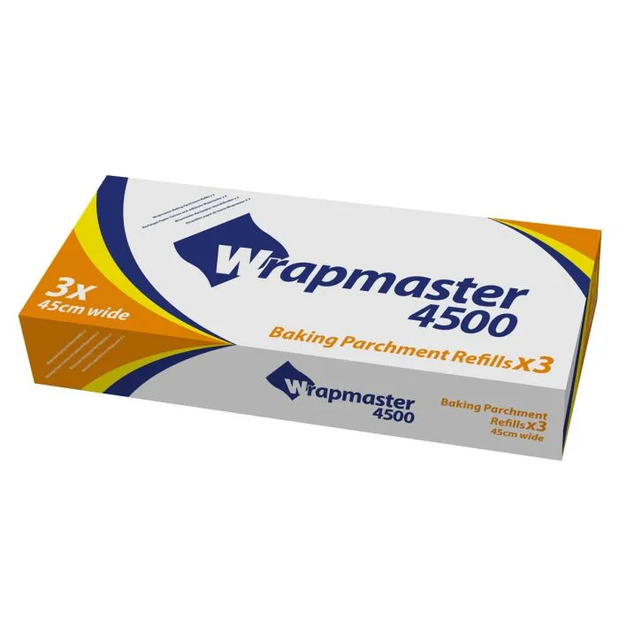 Wrapmaster Baking Parchment 45cm x 50M x 3 rolls