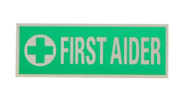 [L-FARB] First Aider Reflective Back Badge