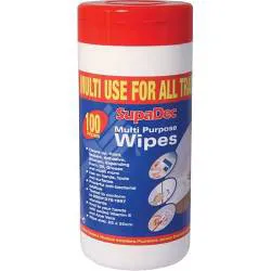 Supadec Multi Purpose Wipes, Tub of 100