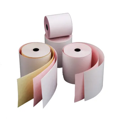 [BC-TR76] Carbonless Paper Roll White/Pink 76*76mm 30M 12.7mm(20 pack)