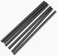5" 130mm Black Straight Sip Straws (1000)
