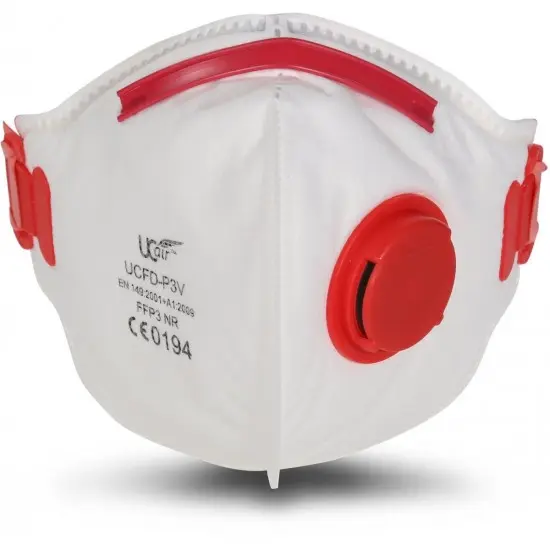 FFP3 Fold Flat Mask with Valve, [10 Pack]