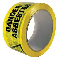 [T-WATYB] Warning Asbestos Tape, Yellow/Black 48mm x 66M