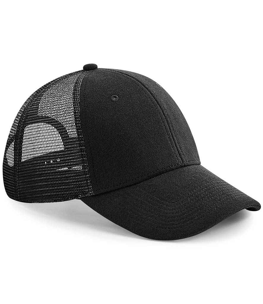 [BB678 BLK ONE] Beechfield Jersey Athleisure Trucker Cap