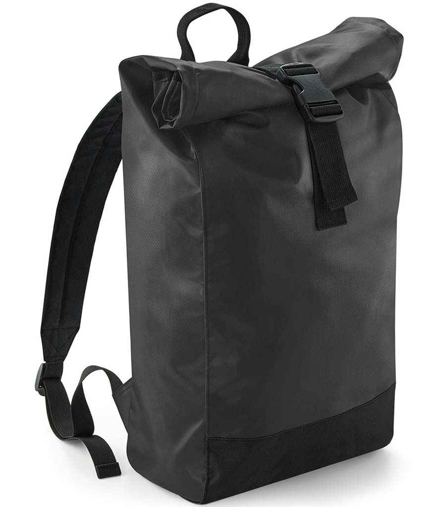 [BG815 BLK ONE] BagBase Tarp Roll-Top Backpack