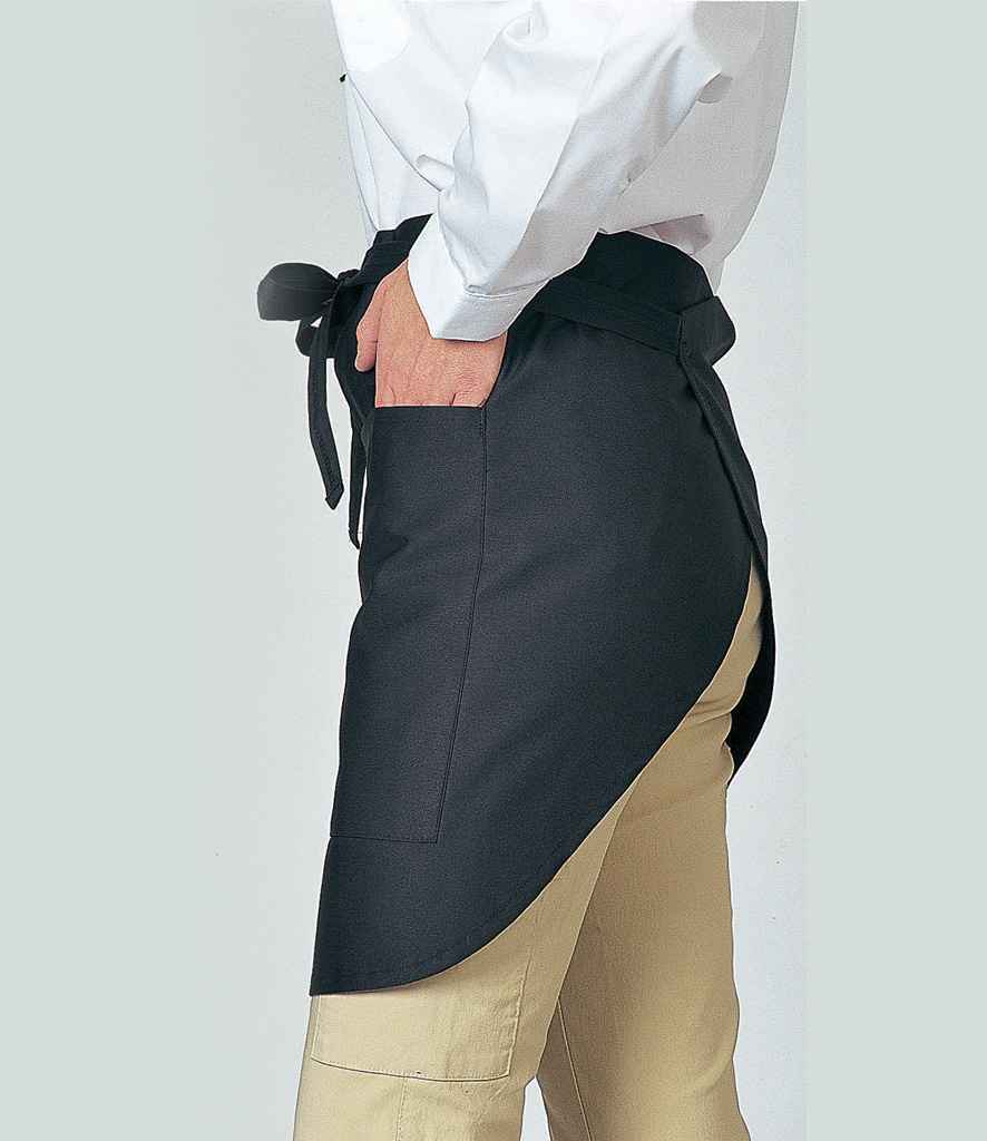 [DE124 BLK ONE] Dennys Wrap Over Waist Apron