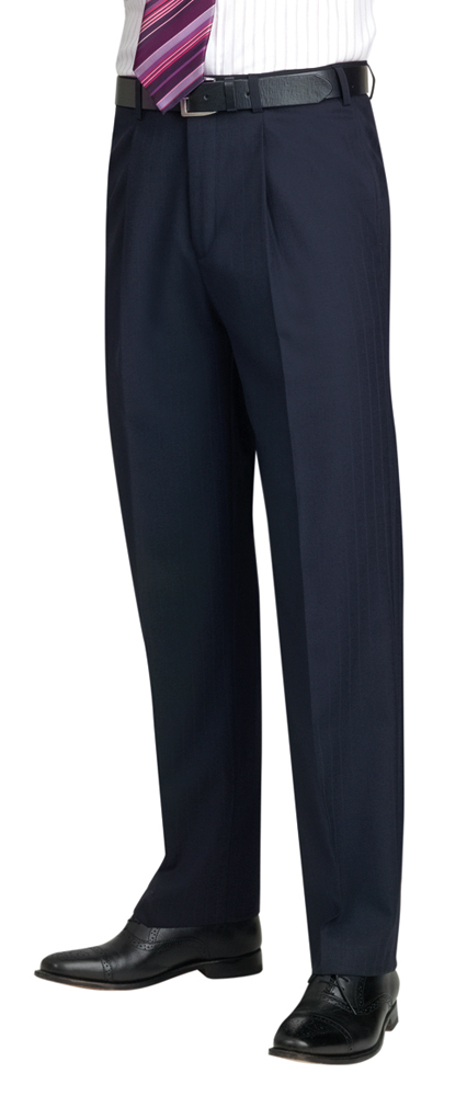 Brook Taverner Langham Trousers (Black, 31.5 Regular, 28)