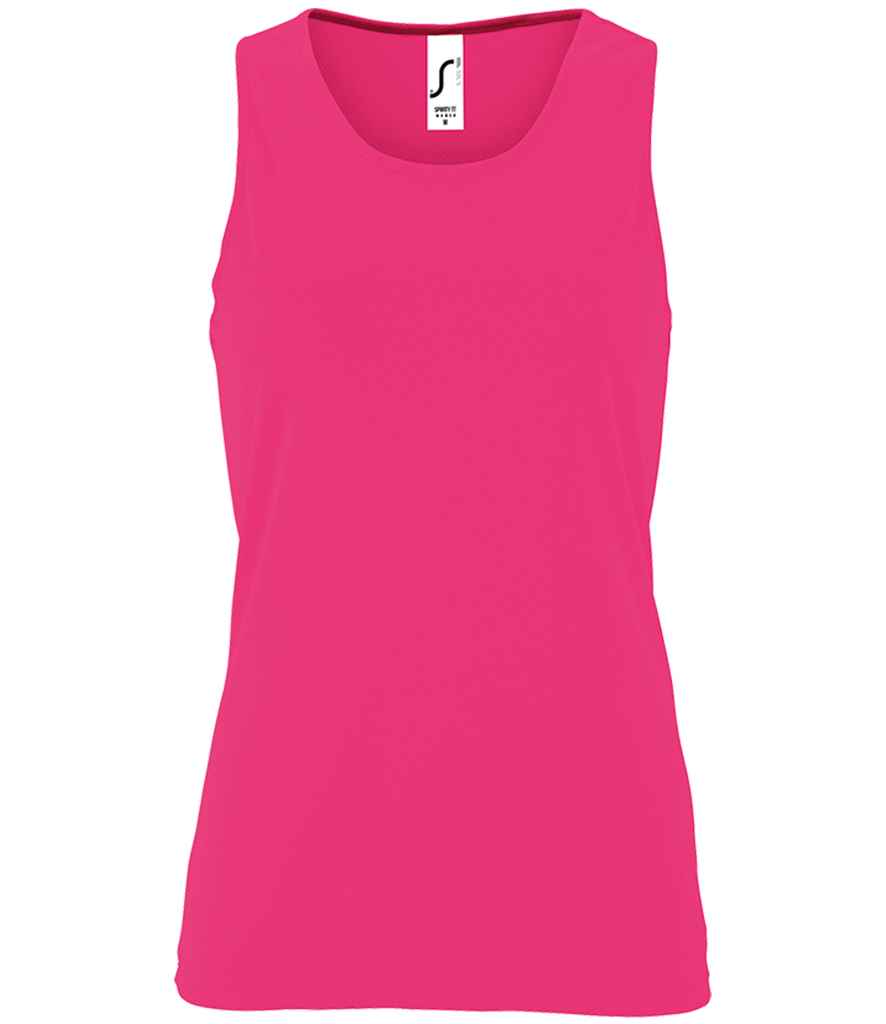 [02117 NPI XS] SOL'S Ladies Sporty Performance Tank Top (Neon Pink, XS)