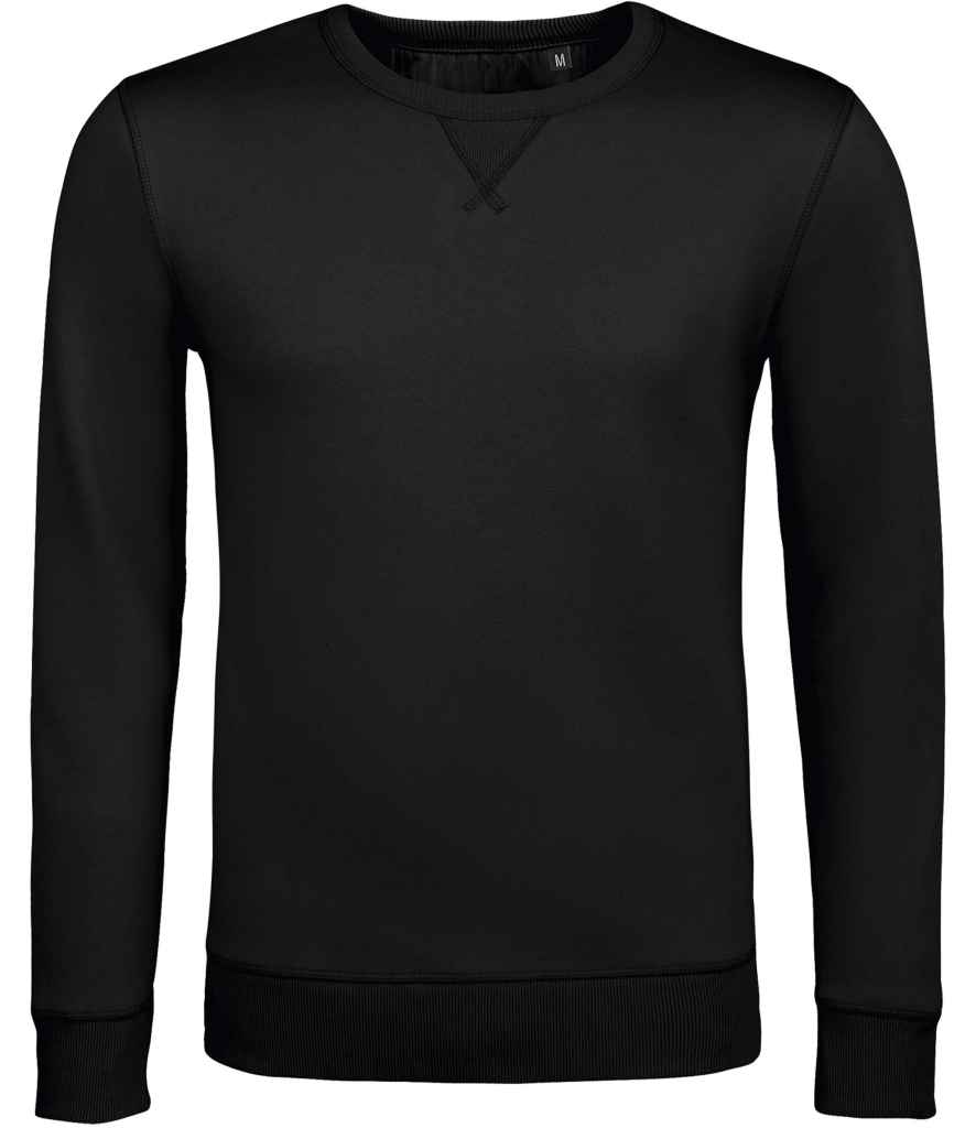 [02990 BLK XS] SOL'S Unisex Sully Sweatshirt (Black, XS)
