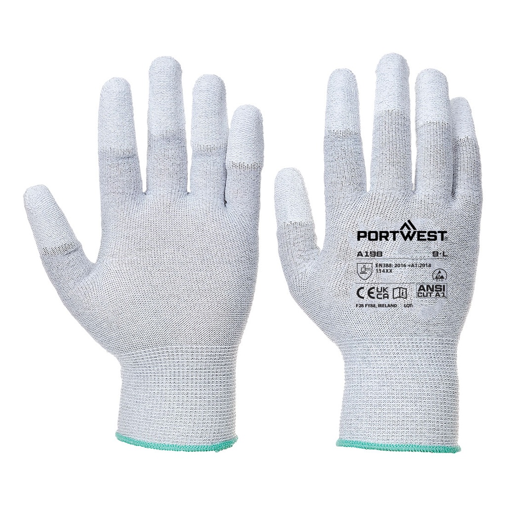 [A198GRRXXS] ESD 13 PU Fingertip Glove (XXS)