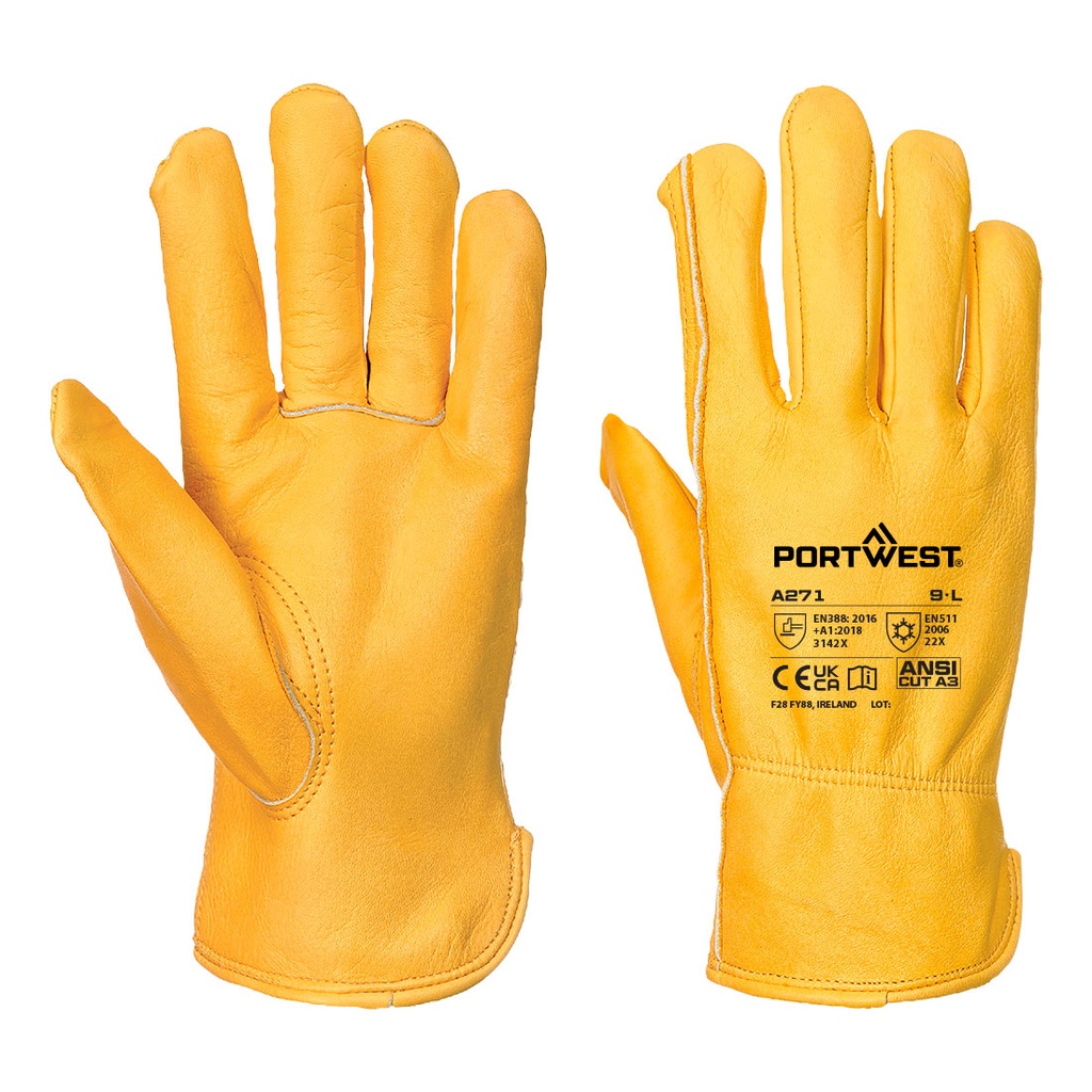[A271TARL] Cold 200 Cow Grain Driver Glove (L)