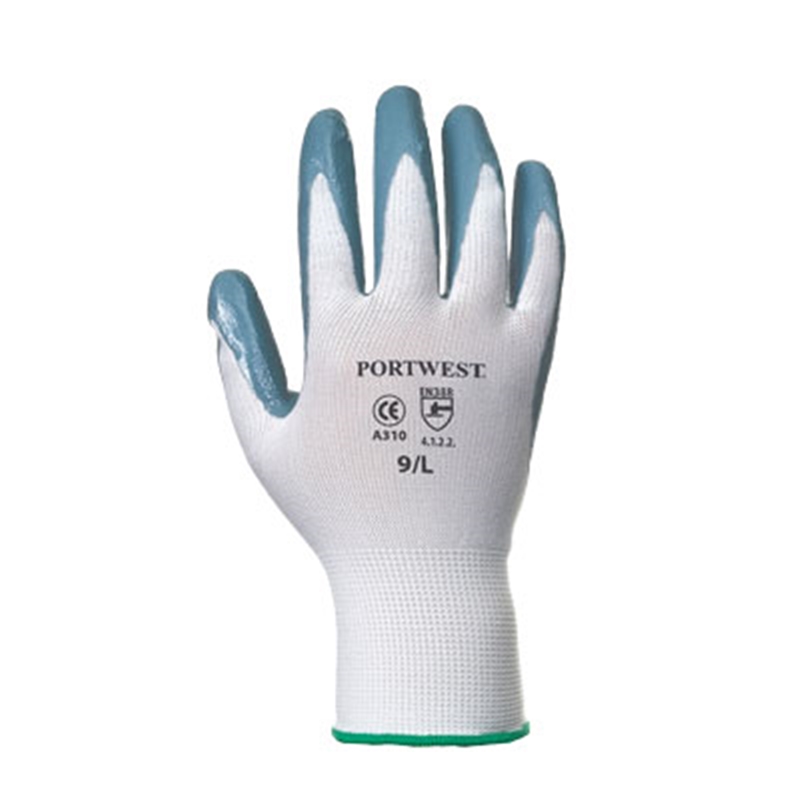 Portwest Flexo Grip Nitrile Glove (Red/Black, S)