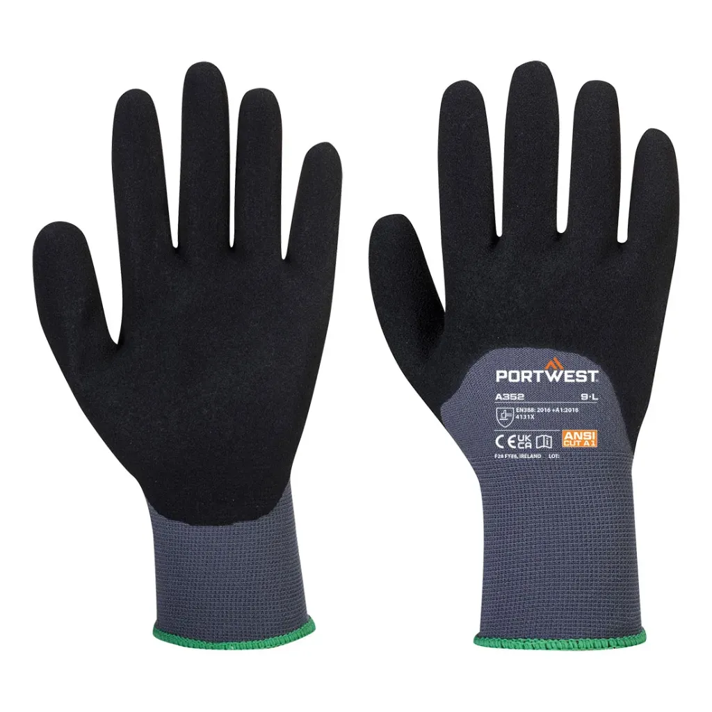 Grip 15 Nitrile Sandy 3/4 Palm Glove (M)