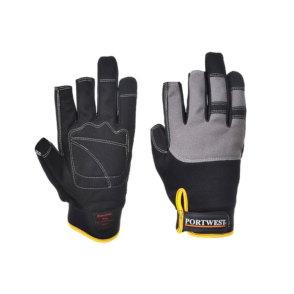 [A740BKRM] Mechanic 250 Fingerless Glove (Black, M)