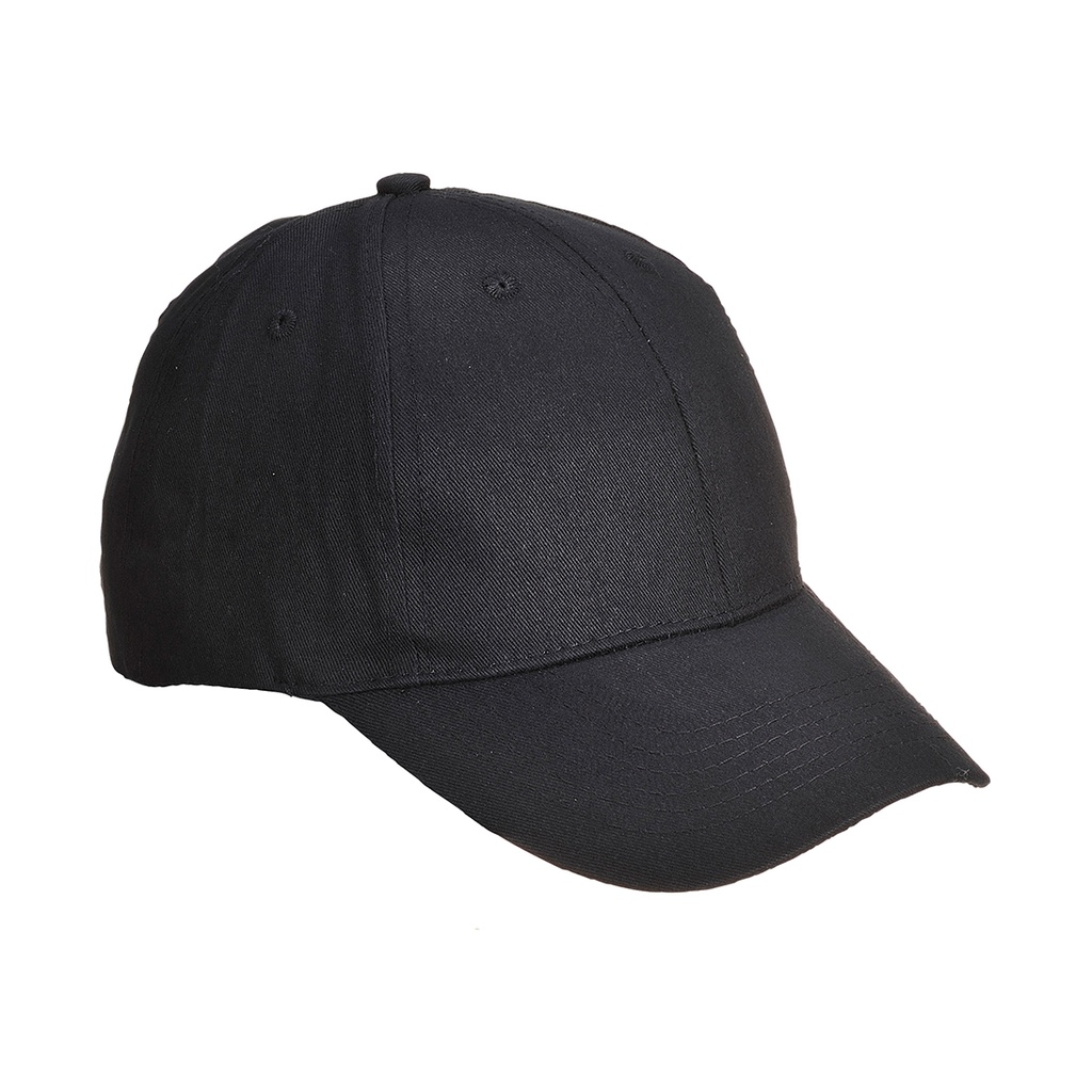 [B010BKR] Six Panel Baseball Cap (Black)