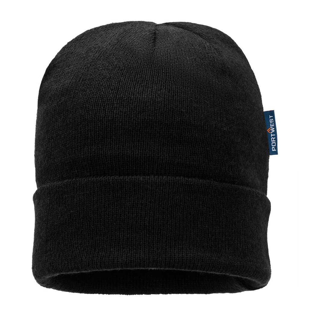 [B013BKR] Insulated Knit Beanie (Black)