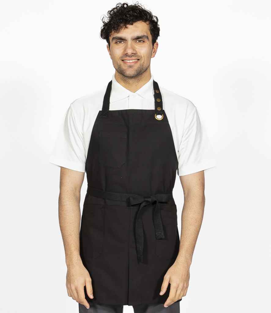 [DE143 SRM ONE] Dennys Canvas Apron with Front Split (Storm Grey)