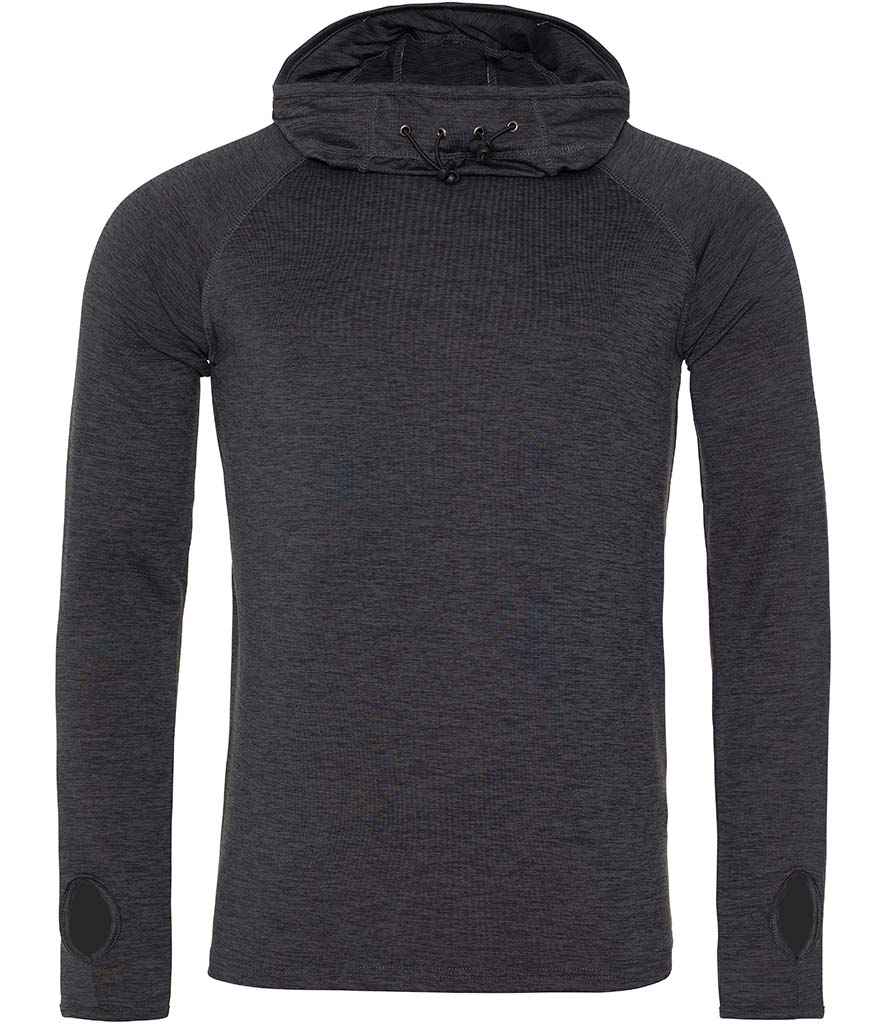 [JC037 BME S] AWDis Cool Cowl Neck Top (Black Slate Melange, S)