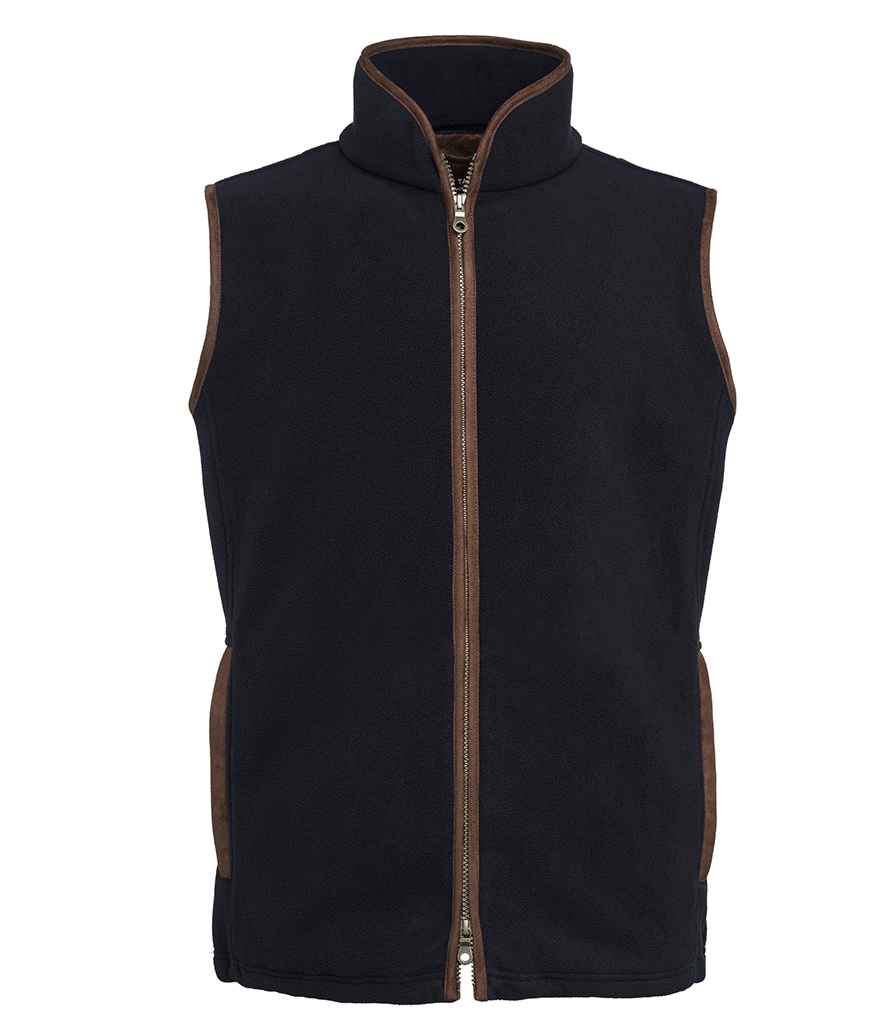 [BK525 GNT XS] Brook Taverner Unisex Cincinnati Fleece Gilet (Gunmetal, XS)