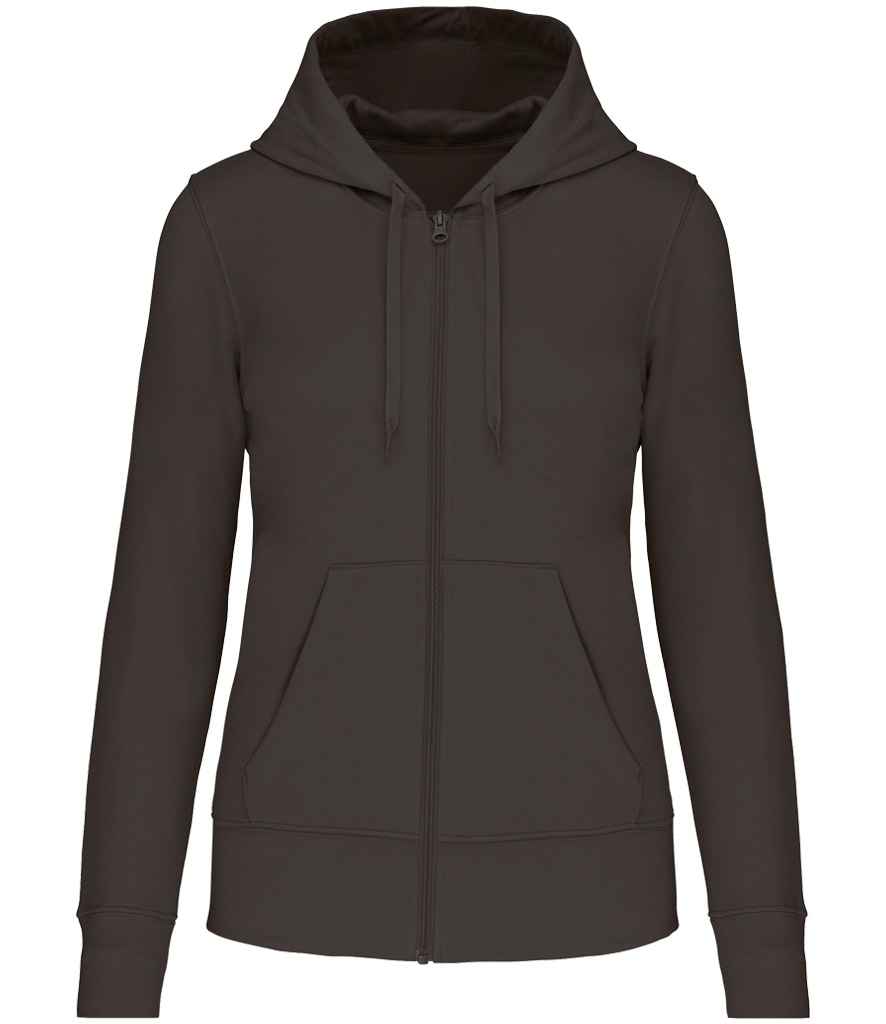 [KB4031 DGY XS] Kariban Ladies Eco Friendly Full Zip Hoodie (Dark Grey, XS)