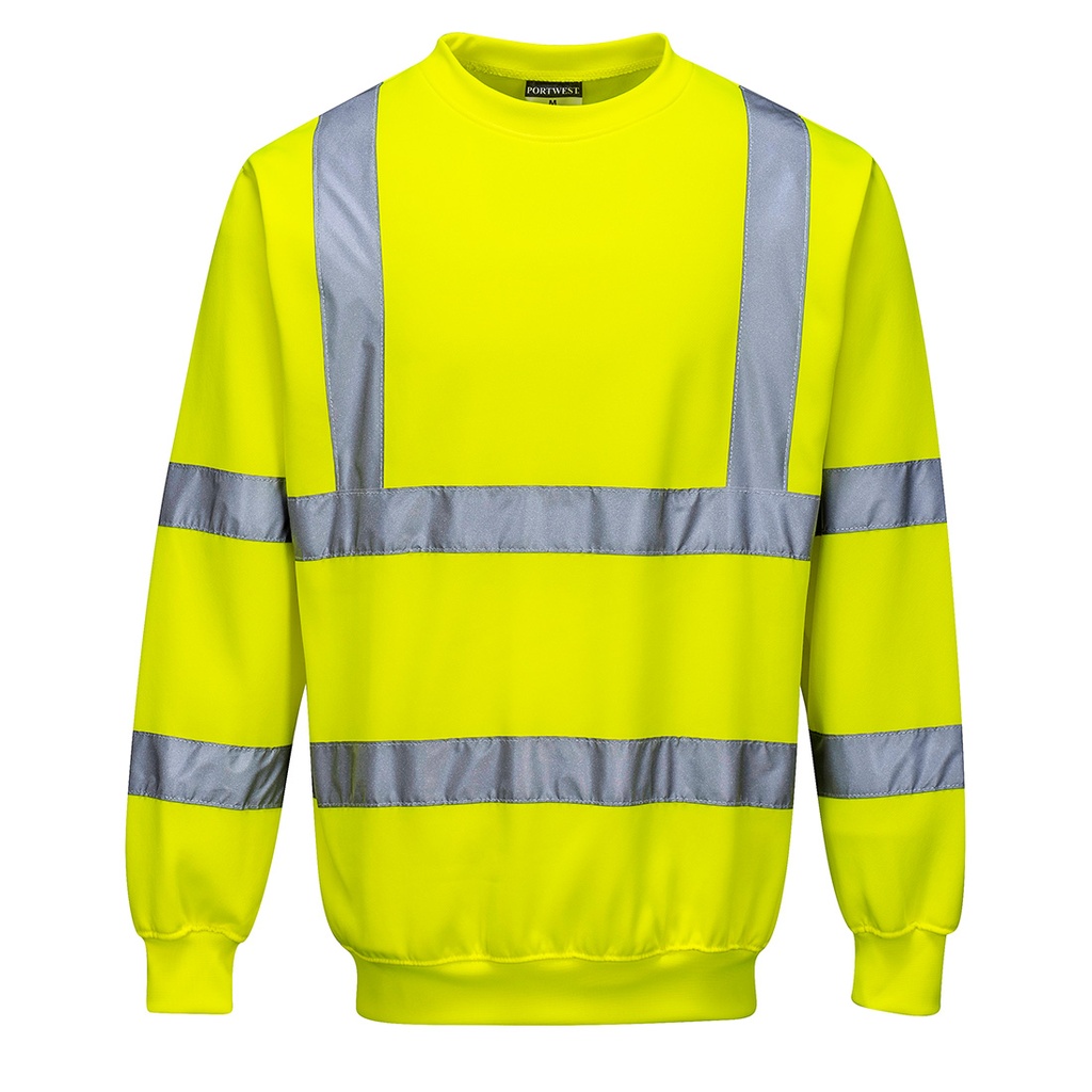 [B303YERXS] Hi-Vis Sweatshirt (Yellow, XS)