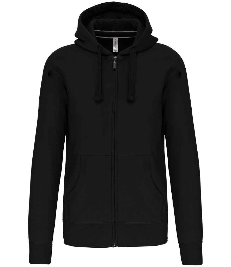[KB454 DGY XS] Kariban Full Zip Hooded Sweatshirt (Dark Grey, XS)