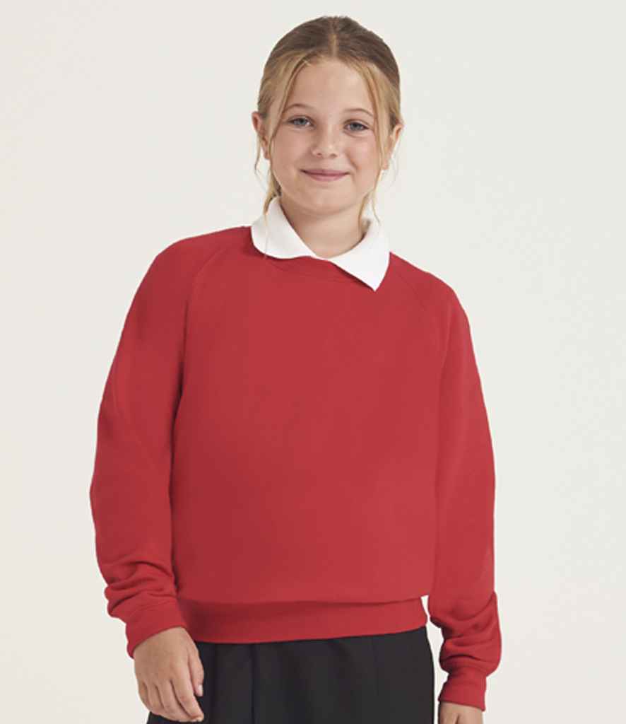 [AC001B ADR 3-4] AWDis Academy Kids Raglan Sweatshirt (Deep Royal, 3-4)