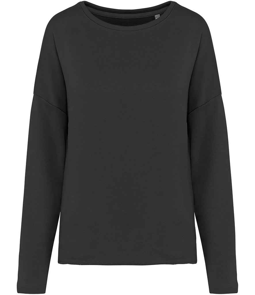 [KB471 OFW S/M] Kariban Ladies Oversized Sweatshirt (Off White, S/M)