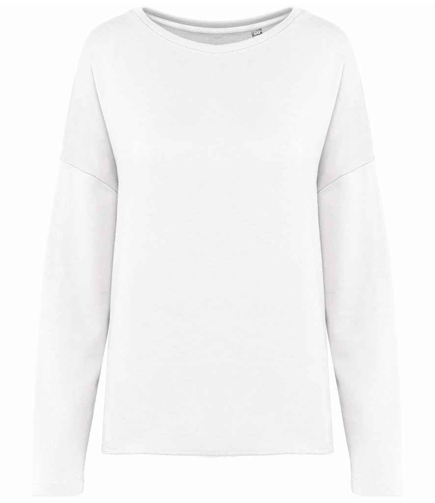 [KB471 OFW S/M] Kariban Ladies Oversized Sweatshirt (Off White, S/M)