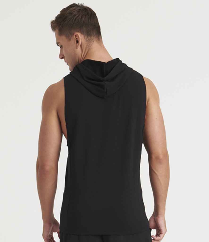 [JC053 SGY S] AWDis Cool Urban Sleeveless Muscle Hoodie (Sport Grey, S)