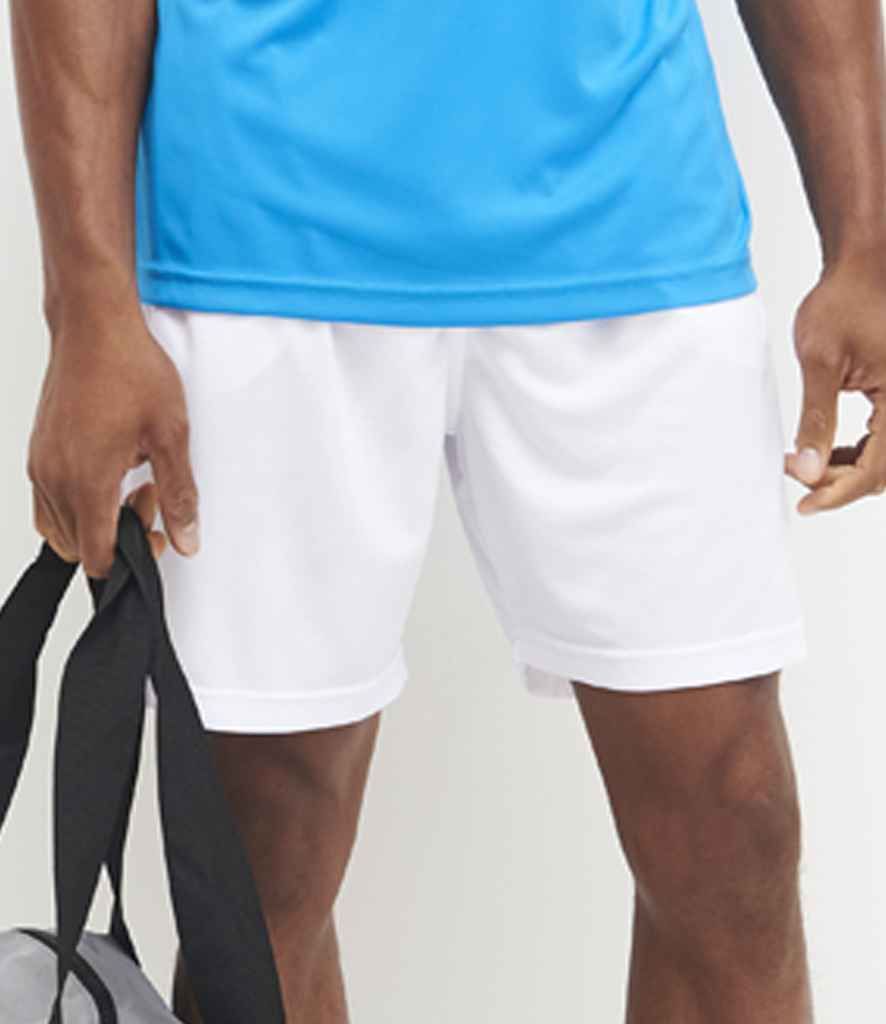 [JC080 ACW XS] AWDis Cool Mesh Lined Shorts (Arctic White, XS)